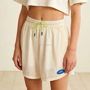 Custom Women's 2 In 1 Double Layer Sporty Running Shorts For Ladies