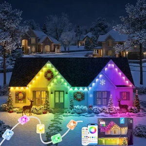 Wireless Remote Control Led Roof Lights Easy Installment Durable Outdoor Lighting for Decoration Home Daily Eaves Lighting