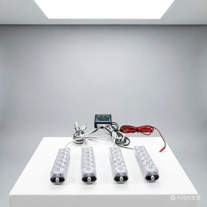 Car LED Grille Light Off-road Vehicle Strobe Light 1-to-4 High-power Flashing Warning Light 12V-24V General-Purpose Grille Lamp