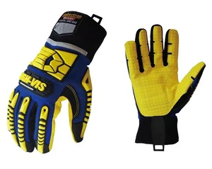 HIGH-VIS SDXW EN388 4242XP Winter Cold Weather Breathable Waterproof PVC Dots Anti Slip Hipora Insert Oil Impact Safety Gloves