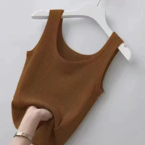Women 80-200 kg Large Size Thread Vest with Halters Slim on the Outside with a Base Shirts Wholesale Customization