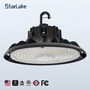 100W 150W 200W 120-277 Vac Ufo House High Lumen Aluminum Housing PC Lens Warehouse Lighting UFO High Bay Light