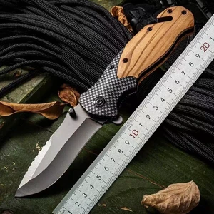 Yeehand 3Cr13 Steel Balde Wood Handle Survival Pocket Outdoor Knife