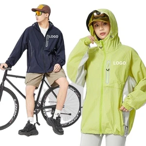 Unisex Custom Ultra-Thin UPF50+ Sun Protection Jacket for Women & Men Ice-Sense Cooling, Waterproof Fishing & Outdoor Skin Coat