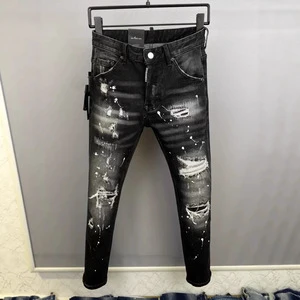 Men Plus Size Jeans Relaxed Fit Stretch Denim Pants Comfortable Big Tall Trousers Old Man Casual Supplier