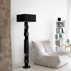 Minimalist Ambient Floor Lamp, New Wabi-sabi Style Living Room Light Luxury Bedroom Vertical Floor Lamp