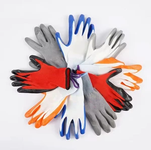 Free Size Nitrile Gloves Abrasion Resistant Waterproof Protective Hand Safety Gloves With Anti-Cut Function for Construction