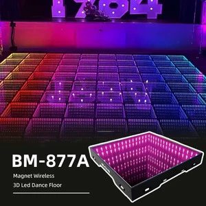 Ultimate Led Dance Floor Magnetic With Indian Pattern White Glossy Programmable Infinity Illusion 1meter Pool Cover Click Price