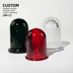 Manufacturer Custom Size Color High Quality Led Explosion-Proof Warning Lights and Airport Runway Lights Glass Lamp Cover