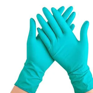 Teal Nitrile Gloves Heavy Duty Disposable, 6 Mil Thick, Textured Grip, Industrial Mechanics Tattoo Workshop Gloves