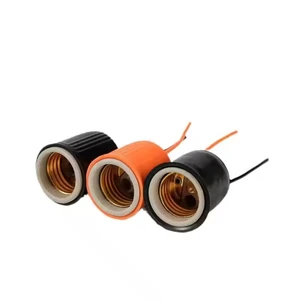Outdoor E27 Screw 250V Waterproof Lamp Holders Porcelain Bulb Socket for Hanging Lights