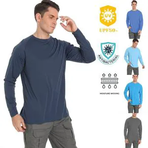 UV Sun Protection UPF 50 Quick Dry Sun protection Custom Fishing Shirt Outdoor Uv Hiking Long Sleeve Polyester t Shirt