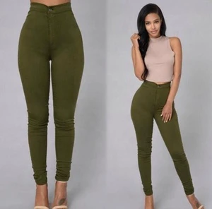 High Quality Summer Women Pants Jeans Plus Size S-3XL Candy Colored Skinny Leggings Stretch Pencil Pants Female Made in China