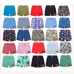High Quality Mens Quick Dry Mesh Lining Swimsuit Beach Swim Trunks Beach Board Shorts Custom Logo