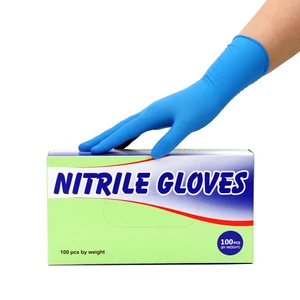 100 Count Non-sterile Food Safe Disposable Nitrile Gloves 4mil Waterproof Latex Free Powder Free EN ISO 374 Textured Anti-Static