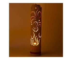 Table Lamp with Vietnamese Traditional Frames Shape Wicker Lamp Decorative Kid's Room Cheap Wholesale