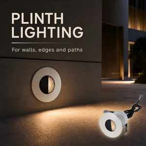 CRANE Anti Glare LED Step Light Half Moon Shroud 3W Bridgelux COB Outdoor Recessed Plinth Pathway Corner Deck Ground Lamp