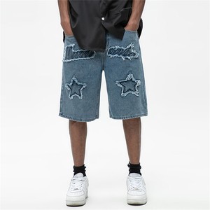 Denim Shortsummer Wholesale Comfortable Women's Denim Shorts Regular Fit Casual Jean Shorts with Pocket Embroidery
