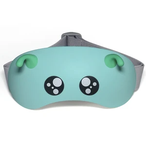 Children Eye Massager Rechargeable Eyes Heat Massager Eye Protective Equipment with Heat Compression and Music for Kids