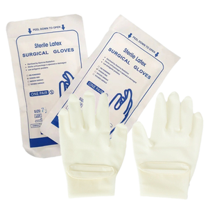 European Hot Sale Medical Examination Sterile Disposable Surgical Latex Gloves for Hospitals Doctors Quality Safety Gear