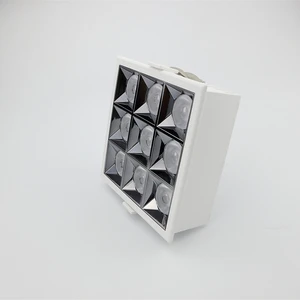 High Quality White 20w 25w 30w Adjustable Led Cob Grille Spot Light Recessed Grille Lamp for Indoor Lighting