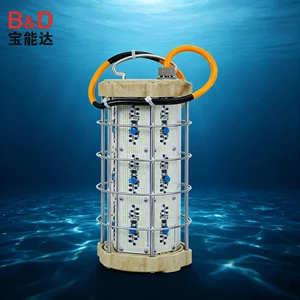 B&D 2400W 3600W Green 220v IP68 Fishing Lures LED Flood Light Lamp Submersible Squid Fishing Lights