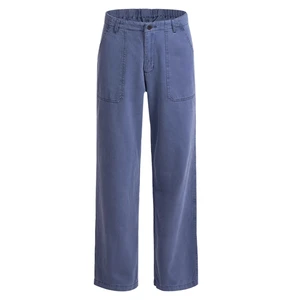 Mens Relaxed Fit Straight Knit Cotton Pants Lightweight Casual Eco-Friendly Quick Dry Anti-Pilling Anti-Wrinkle Plain Color