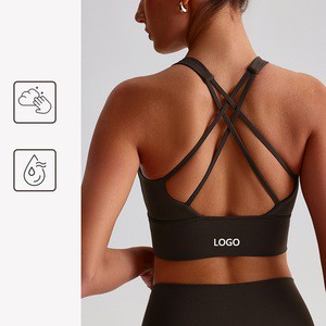 Hot Sale 18 Color Yoga Tank Crop Tops Sports Clothes Gym Fitness Wear Bra For Women