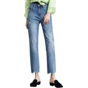 New Design Best Price Wholesale Women Jeans Pants For Adult Streetwear Breathable Comfortable Women Jeans Pants