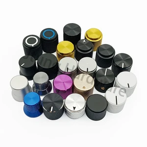 Jtung Aluminum Guitar Effect Pedal 6mm 6.35mm Potentiometer Knobs Dj Controller Mixer Pointer Button Knobs