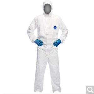 DuPont Tyvey Disposable Anti-Static Anti-Chemical Level D Limited-Splash Cleanroom Suit 1422A(TBM001) Breathable Clothing