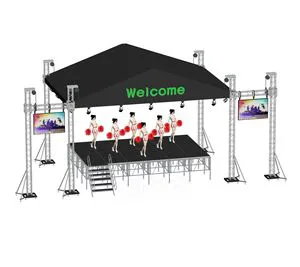 Aluminum Flexible Hinge Accessory for Stage Lighting Truss Displays with Lighting Truss Joint Coupler Pipe Sleeve Spigot
