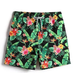 Modern Casual Men's High Waist Drawstring Mesh Shorts Heat-Transfer Printed Quick Dry Breathable Solid Pattern Customized Beach