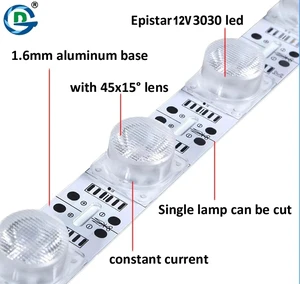 Diguang 3030 Smd Led Chip Aluminum Alloy Led Profile Hard Bar Light Double Side Strip Light Double Size Light Box Source
