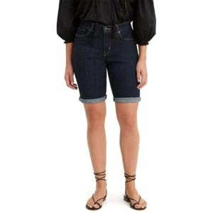 Latest High Quality Women Plus Size Breathable Cotton Casual Jeans Shorts Elastic Waist High Waist Loose Denim Shorts