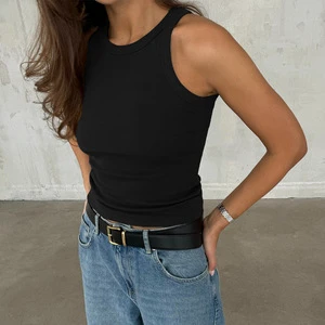 Cross-border Camisole 2026 Spring/summer New Slim-fit Y-line Vest Curvy-girl-style Figure-flattering Short Sleeveless Elegant