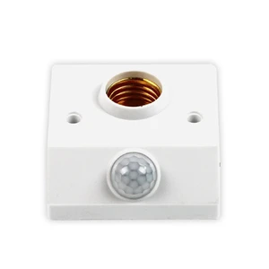 AC220V E27 Bulb Socket Adapter PIR Motion Detector Wall Lamp Holder Socket Adjustable Infrared IR Sensor E27 Lamp Holder