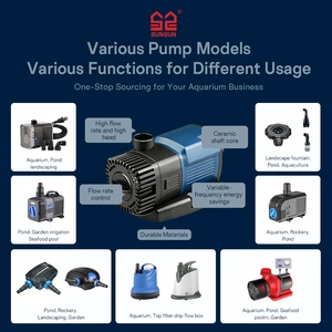 Modern Outdoor Plastic 220V 12V Submersible Water Fountain Pump For Pond Aquarium