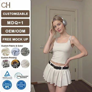 2026 New Women's Padded Camisole Summer Outerwear Lyocell Cross Back Layering Top Solid Slim Fit Fashion Versatile Vest