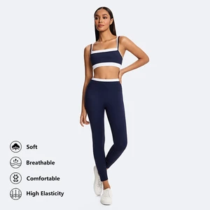 Manufacturers Recycled Female Gym Wear Set Wholesale High Quality Yoga Spandex Workout Sets Eco-Friendly Fitness Clothing Sets