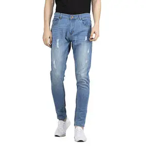 Wholesale Customize Men Jeans Pant Manufactures Straight Casual Slim Fit Pant Plus Size Men's Jeans Pant 2025 OEM Service