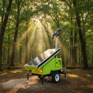 Reliable Long-Lasting LED Powered Mobile Light Tower for Mining Area Illumination