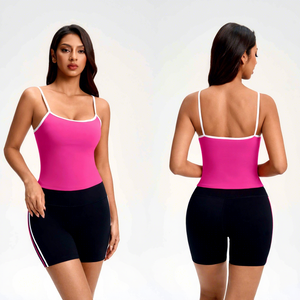 Color-blocking Backless Small Camisole Vest for Women Lightweight Four-way Stretch Breathable Short Style Suitable for Underwear