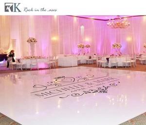 Dance Floor at Wedding Acrylic Mirror Dance Floor