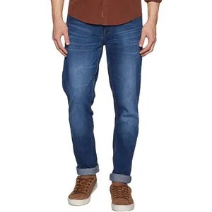 Stylish Men's Mid-Waisted Straight Denim Pants Breathable Eco-Friendly Lightweight Vintage Autumn Summer Winter Sweet Solid