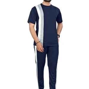 Men's Summer Tracksuit Set with Shirts and Trouser Men's Summer Outdoor Lightweight Breathable Summer Tracksuits