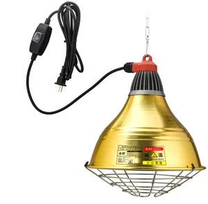 Factory Direct Sale Infrared Heating Lamp Waterproof Features Poultry Piglets Chicken Different Size Lampshade Lights Lighting