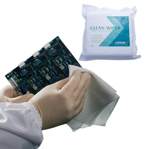 Polyester OEM Add Conductive Wire Dust-Free Polyester Industrial Cleaning Wiper, ESD Cleanroom Wiper for for PCB, Pharmacy Plant