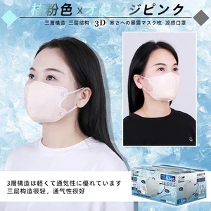 Factory Direct Disposable Non-Woven 3D Cold Facemask Respirators & Masks 3-Layer Anti-Dust