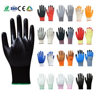 Nitrile Impregnated Nylon Protective Gloves Resistant Non-slip Work Gloves Labor Protection Supplies Safety Glove